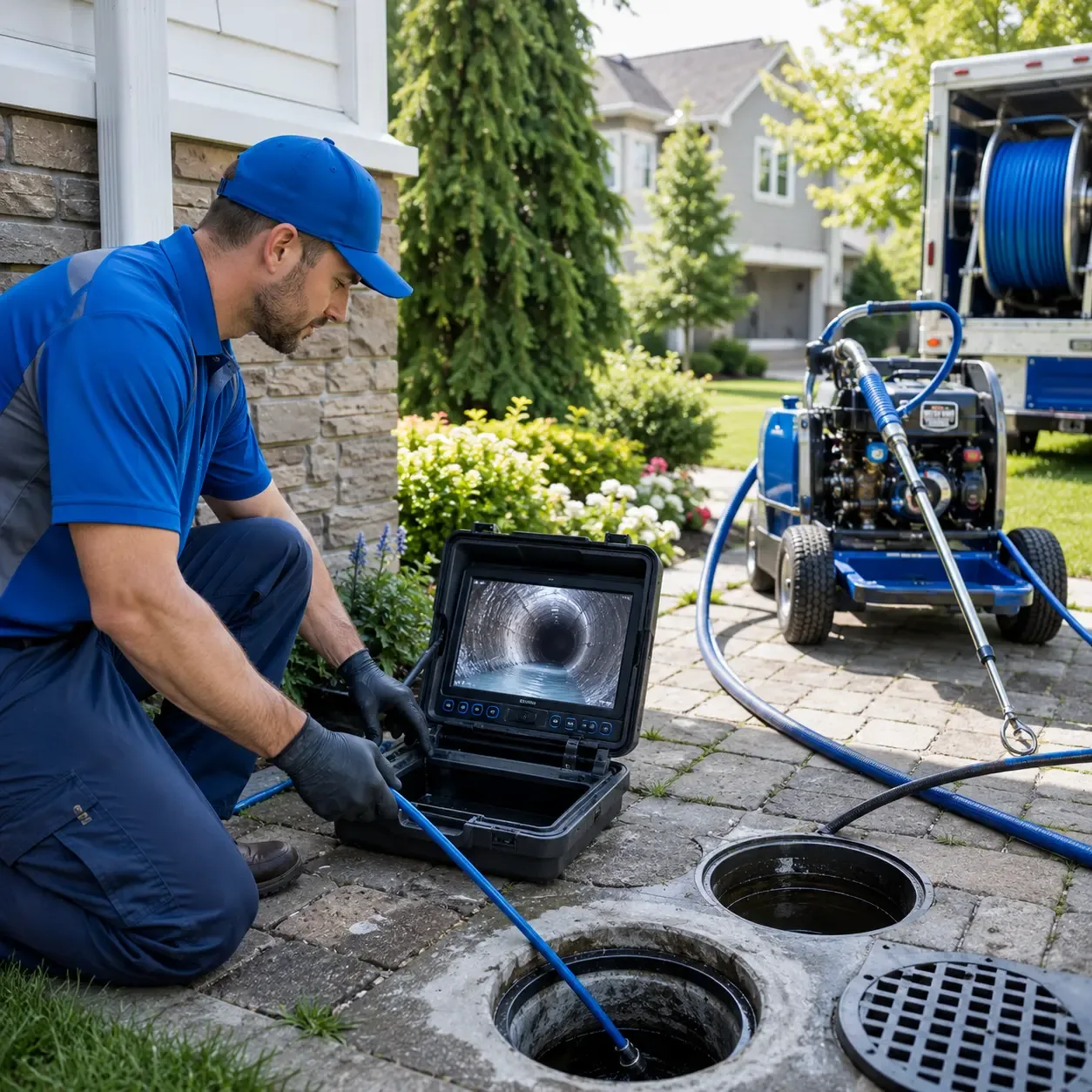 Outdoor drain cleaning professionals serving Blodgett Mills, NY