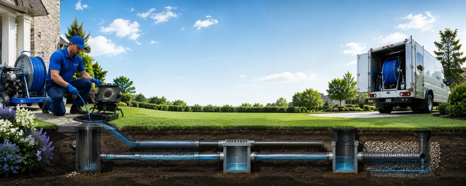 Outdoor drain cleaning information for Blodgett Mills, NY